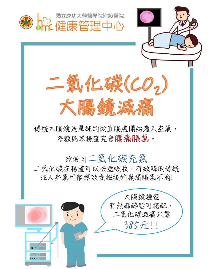 二氧化碳COz大腸鏡減痛