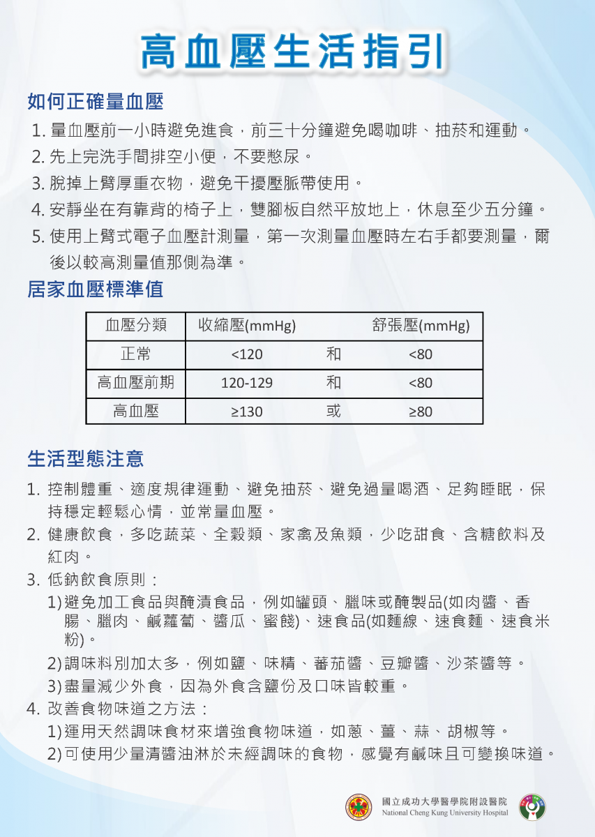 高血壓生活指引